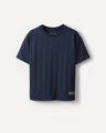 Playera Rojo Relaxed,AZUL MARINO