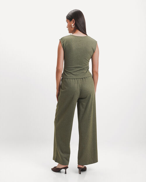 Pantal&oacute;n Verde Textura