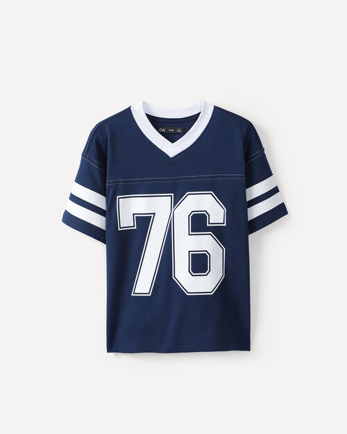 Playera Relaxed Azul