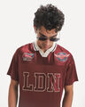 Playera Cuello Polo,ROJO VINO