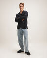 Camisa Fit Relaxed Negra,NEGRO