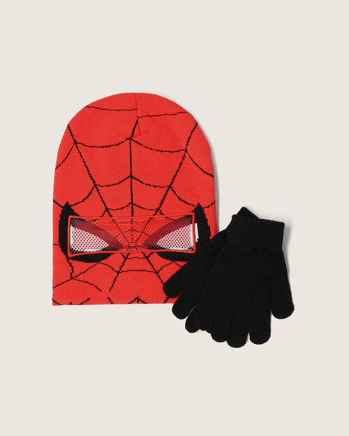 Gorro Con Guantes Spider-Man