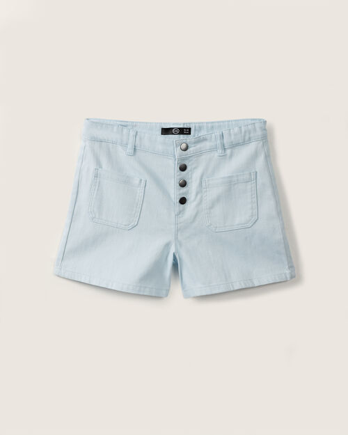 Short Azul Con Bolsillos