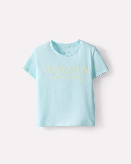 Playera Azul Texto