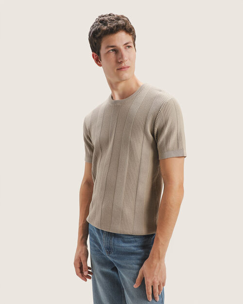 Playera Caf&eacute; Con Textura