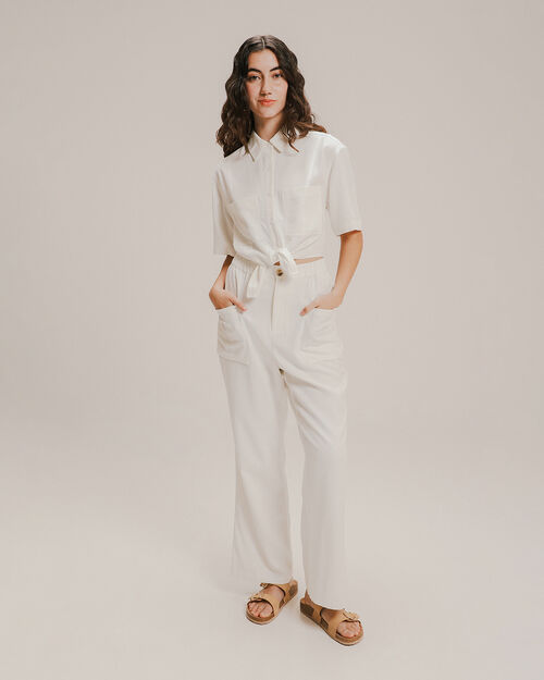 Pantalón Fit Straight Beige