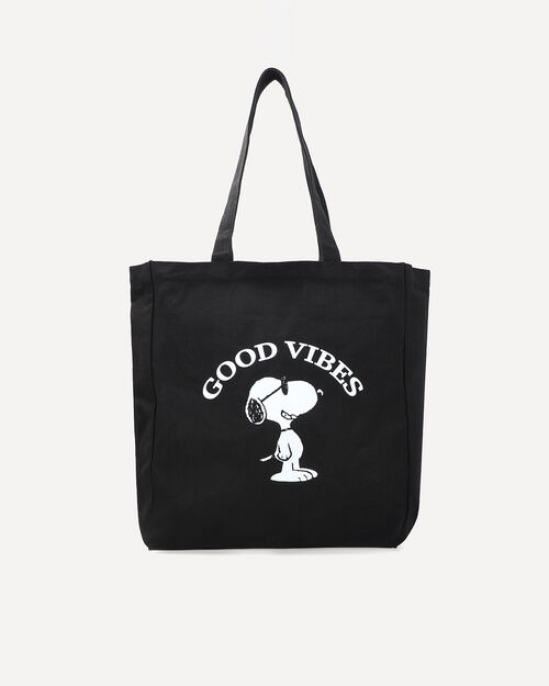 Tote Negro Snoopy