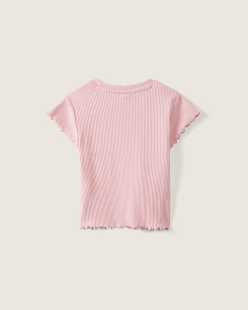 Playera Rosa Volantes