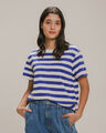 Playera Oversize Rayas,BLANCO P2