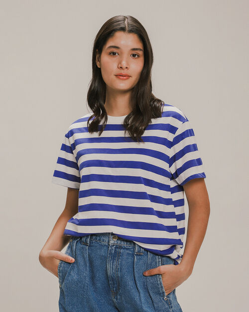 Playera Oversize Azul