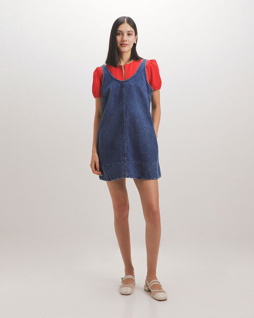 Vestido Corto De Mezclilla