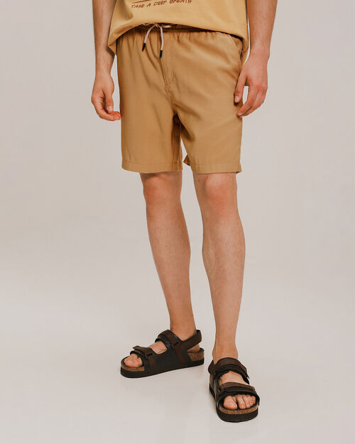 Short Fit Relaxed Beige