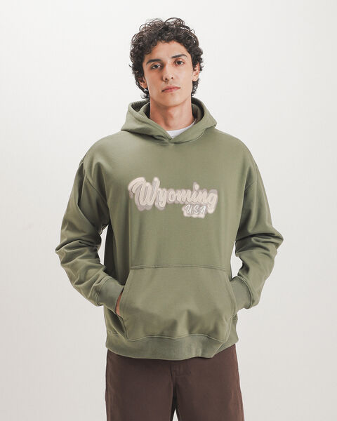 Sudadera Verde Estampada