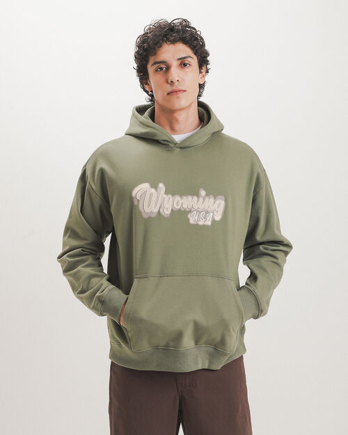 Sudadera Verde Estampada