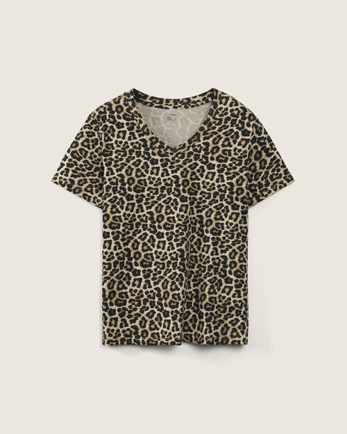 Playera Estampado Animal Print