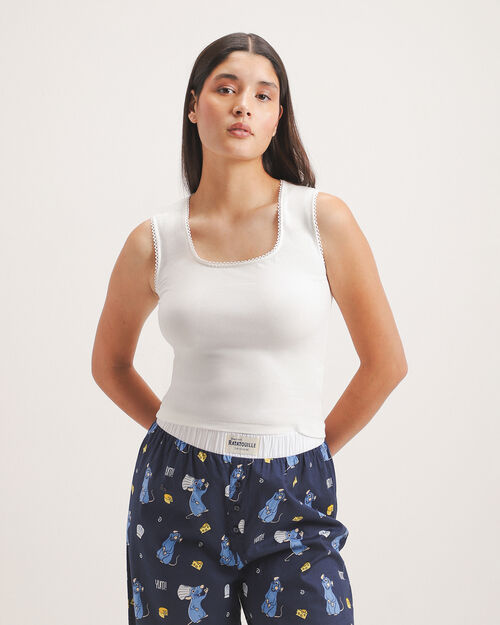 Top Blanco Sin Mangas