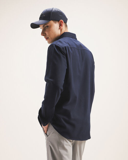 Camisa Fit Regular Azul