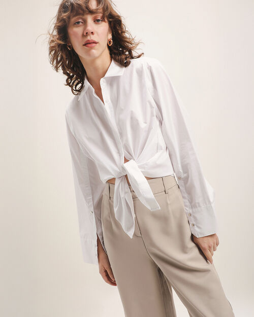 Camisa Blanca Manga Larga