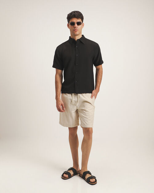 Camisa Negra Cropped