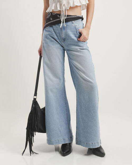 Jeans Azul Wide Flare