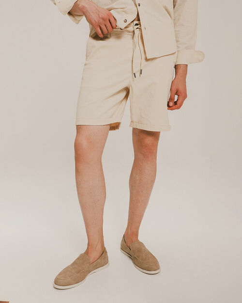 Short Pull On Beige