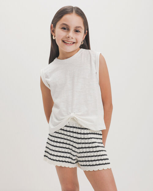 Playera Sin Mangas Blanca