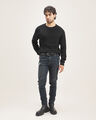 Jeans Negro Con Destrucciones,AZUL MARINO