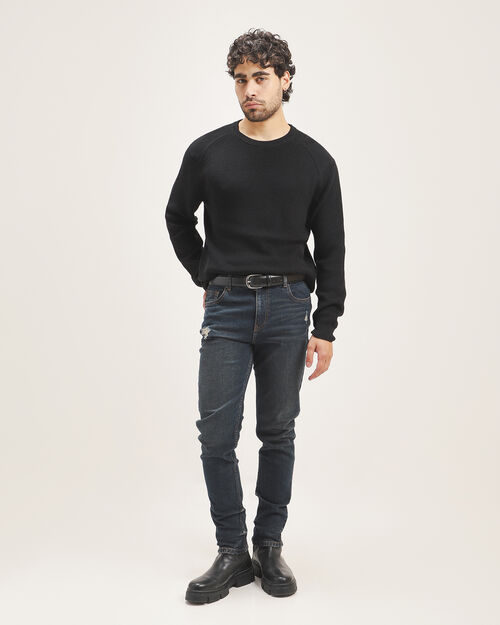 Jeans Fit Carrot Azul