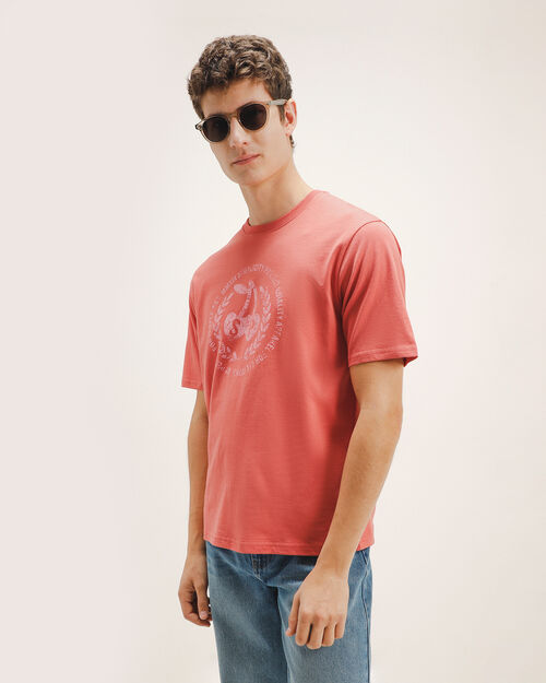 Playera Manga Corta Estampada