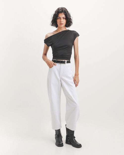 Blusa  Asim&eacute;trica Negra