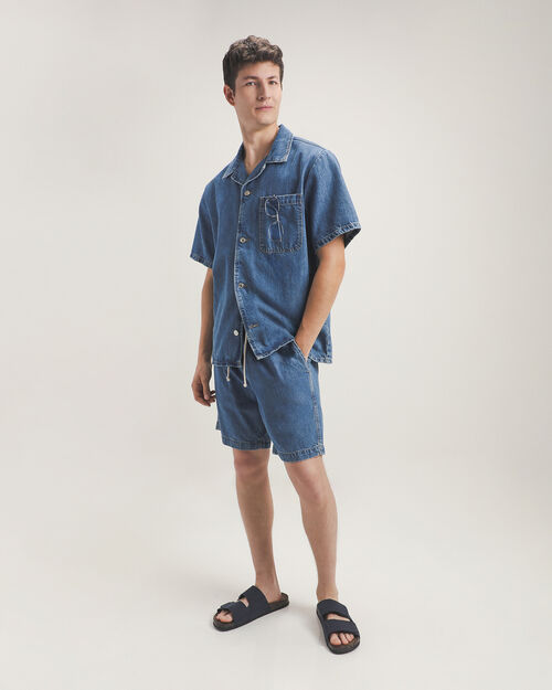 Bermuda Pull On Mezclilla