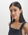 Top Sin Mangas Cropped,AZUL MARINO