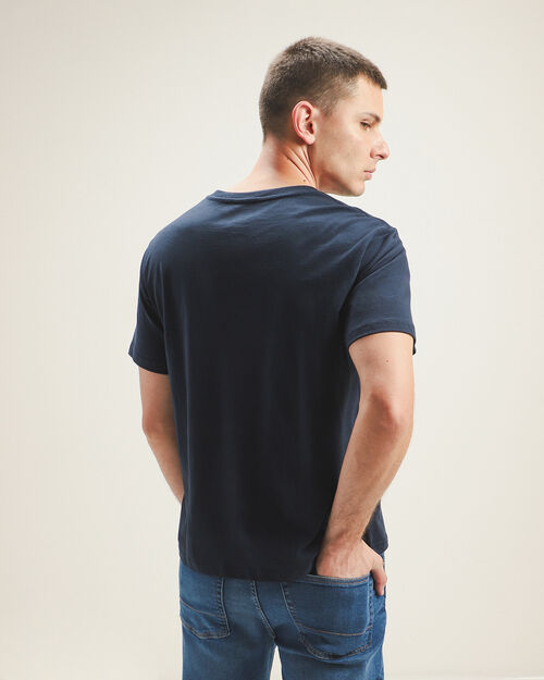 Playera Azul Manga Corta