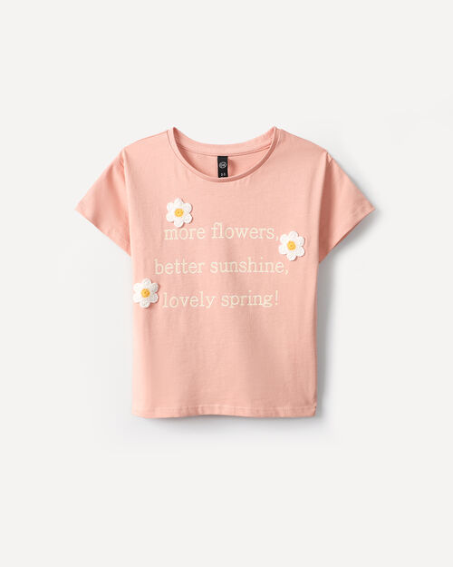 Playera Aplicaciones Flores