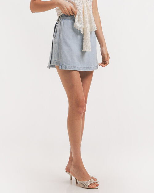 Short Falda De Mezclilla