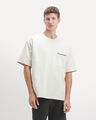 Playera Relaxed Pocket,CRUDO