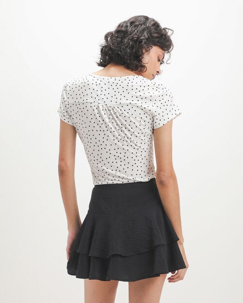 Top Blanco Estampado