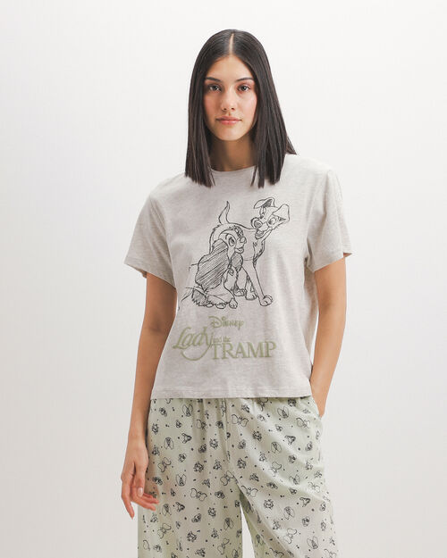 Playera La Dama Y El Vagabundo