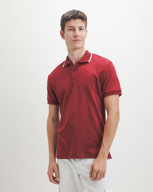 Polo Roja Tejida