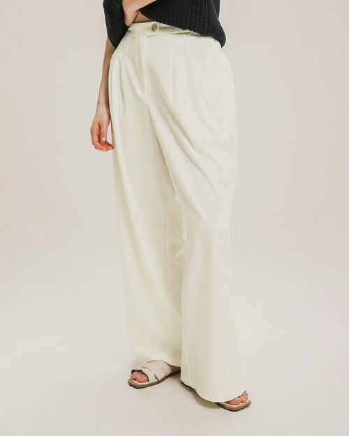 Pantalón Wide Leg Blanco