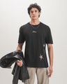 Playera Texto Alpha,NEGRO