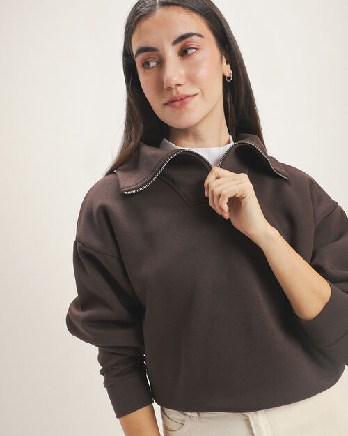 Sudadera Café Relaxed