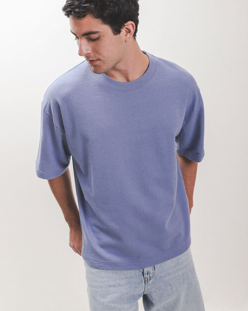 Playera Azul Boxy