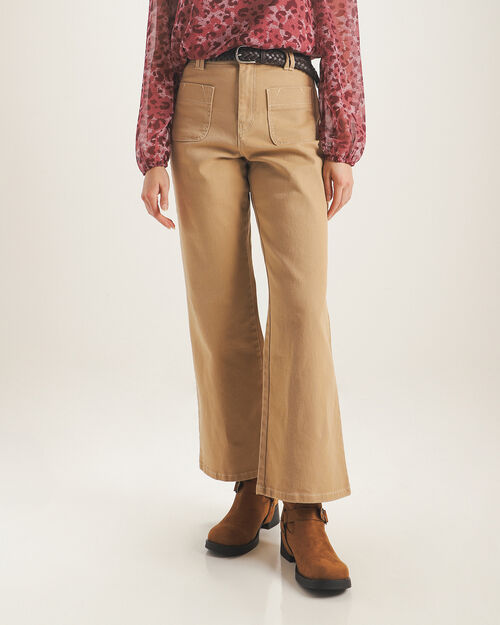 Pantalón Beige Bolsillos