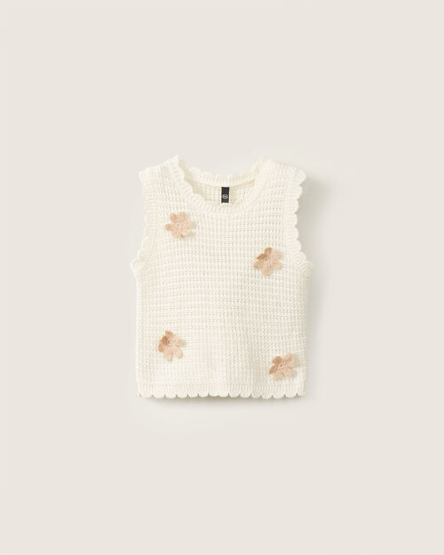 Top Dise&ntilde;o Tejido Flores