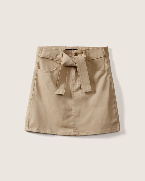 Falda Mini Con Cinturón