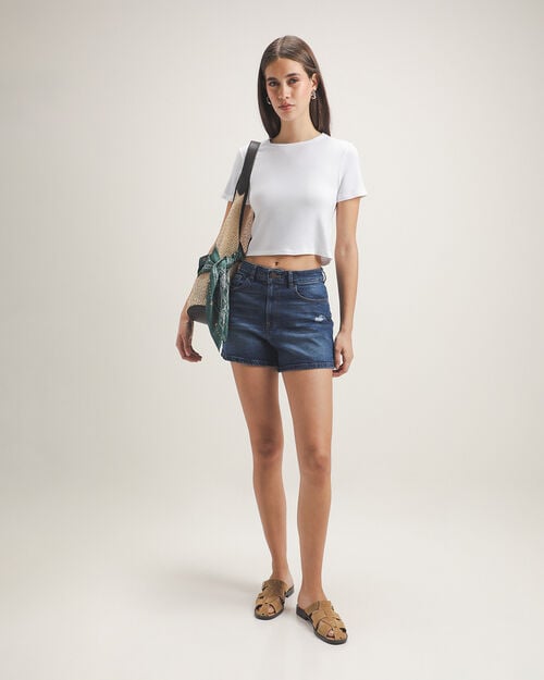 Short Mezclilla Semiajustado