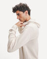 Sudadera Blanca Cerrada,BLANCO HUESO