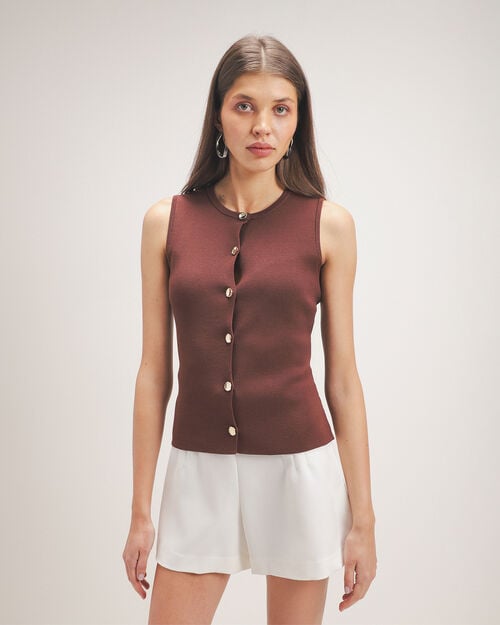 Chaleco Largo Botones