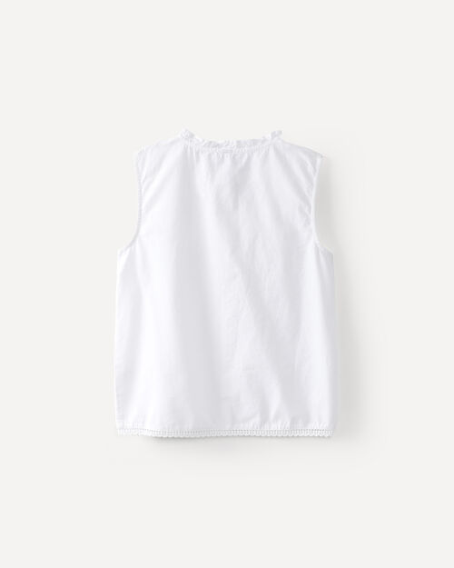 Blusa Blanca Tejida